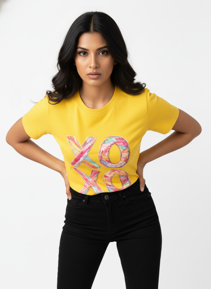 XOXO CANDY POP — THE MULTI-COLOR LOVE BURST TEE (UNISEX)