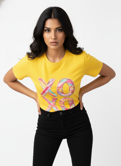XOXO CANDY POP — THE MULTI-COLOR LOVE BURST TEE (UNISEX)
