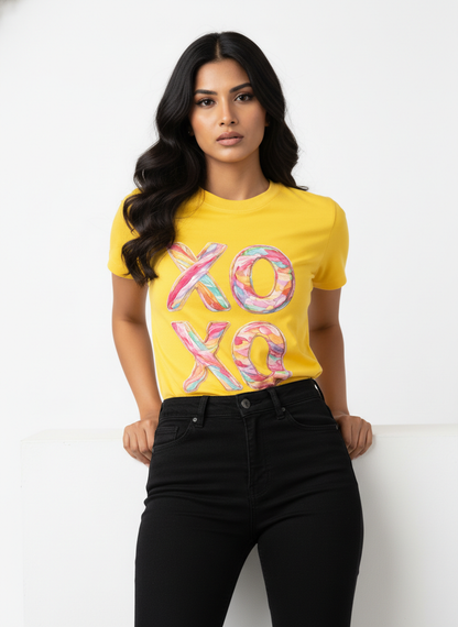 XOXO CANDY POP — THE MULTI-COLOR LOVE BURST TEE (UNISEX)