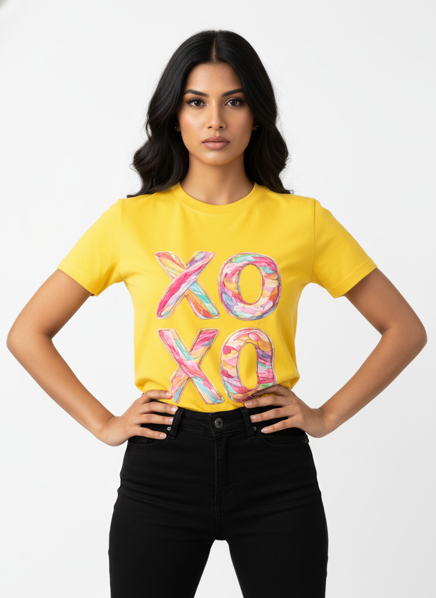 XOXO CANDY POP — THE MULTI-COLOR LOVE BURST TEE (UNISEX)