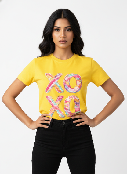 XOXO CANDY POP — THE MULTI-COLOR LOVE BURST TEE (UNISEX)
