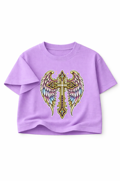 Wings Cross Crop Top - ANGEL GUARD