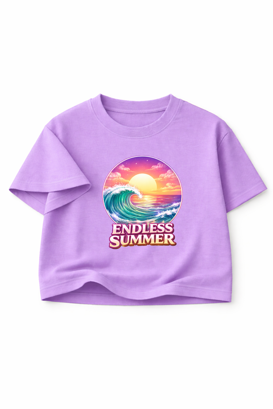 Ocean Wave Crop Top - ENDLESS SUMMER