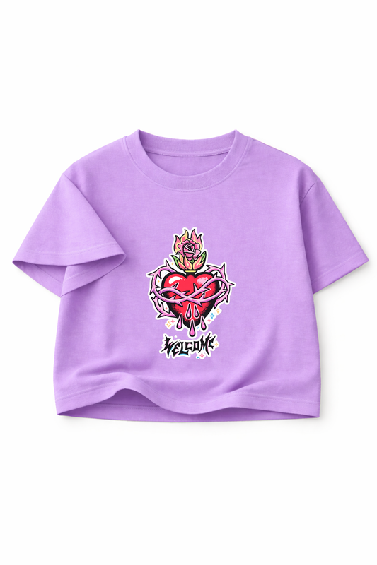 Rebel Flame Crop Top - WILD HEART