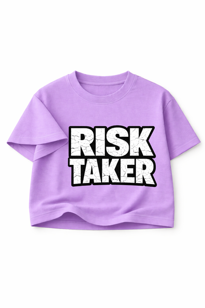 Statement Crop Top - 💜 RISK TAKER