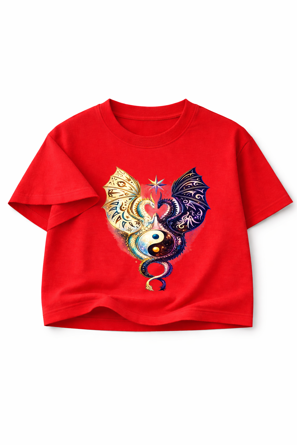 Yin Yang Crop Top - 🐉 DUAL DRAGON