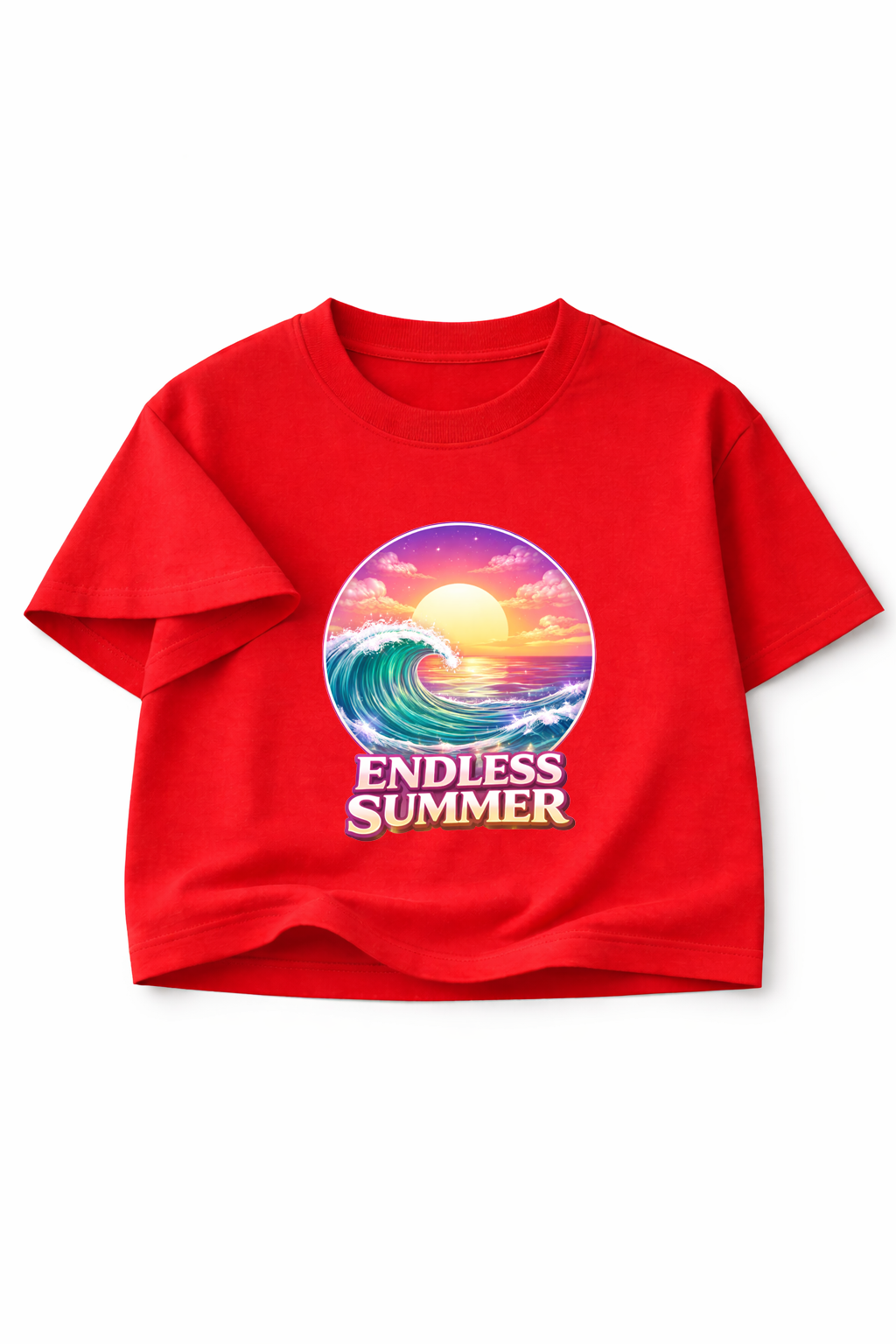 Ocean Wave Crop Top - ENDLESS SUMMER
