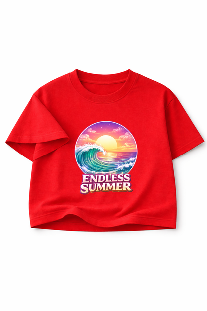 Ocean Wave Crop Top - ENDLESS SUMMER