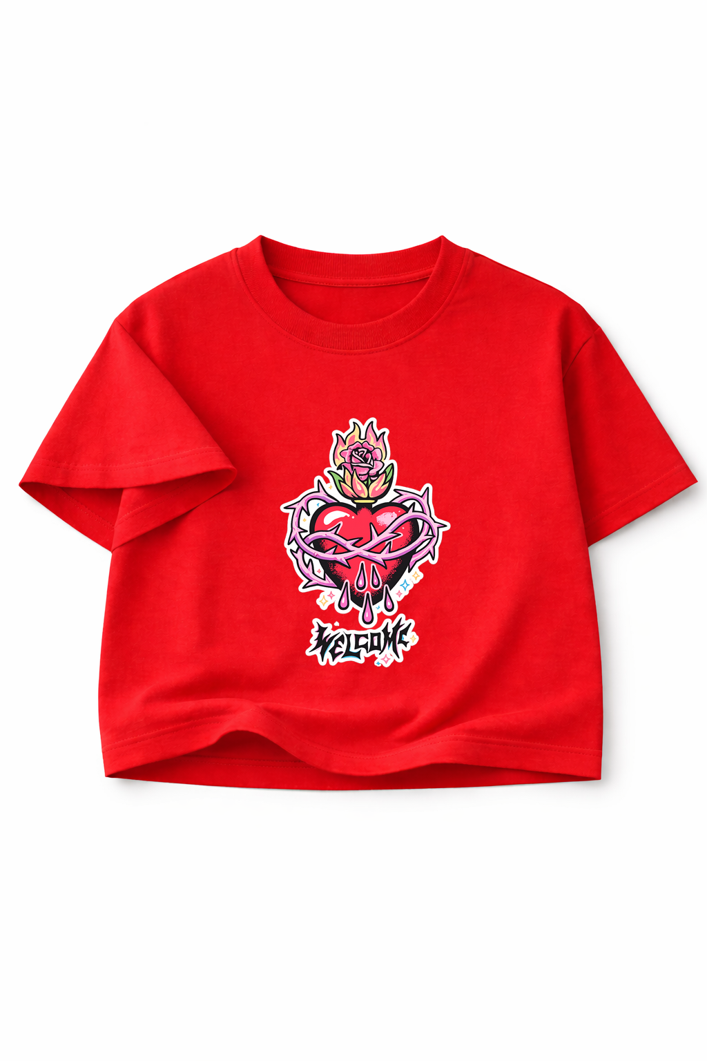 Rebel Flame Crop Top - WILD HEART