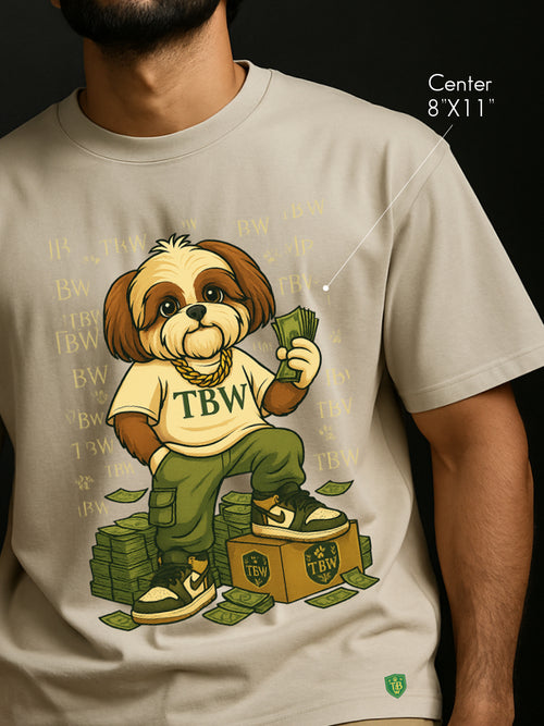 Oversized T-shirt - Touching Money Daily