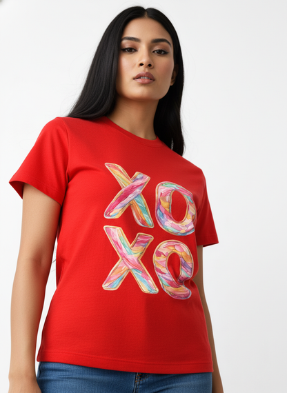XOXO CANDY POP — THE MULTI-COLOR LOVE BURST TEE (UNISEX)