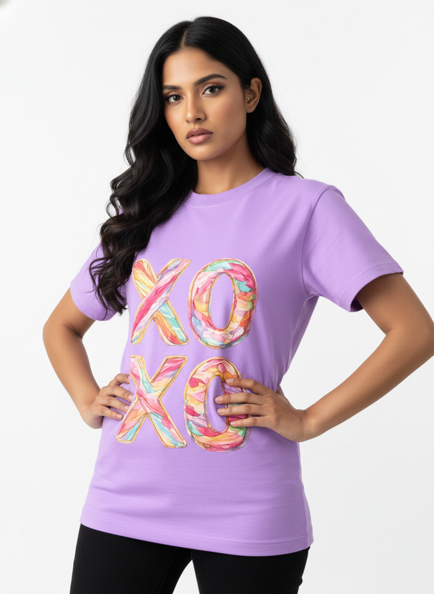 XOXO CANDY POP — THE MULTI-COLOR LOVE BURST TEE (UNISEX)