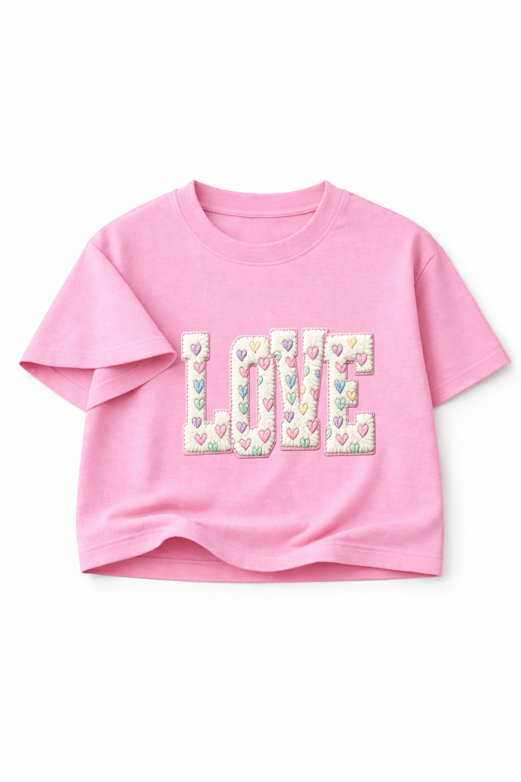 Patchwork LOVE Pop - Crop Top