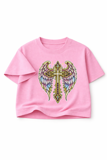 Wings Cross Crop Top - ANGEL GUARD