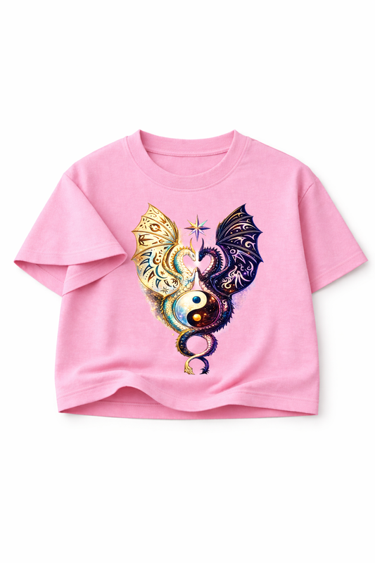 Yin Yang Crop Top - 🐉 DUAL DRAGON