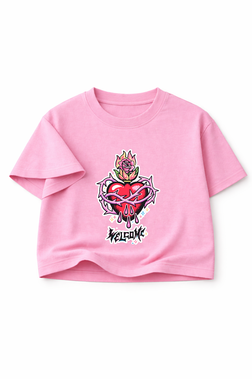 Rebel Flame Crop Top - WILD HEART