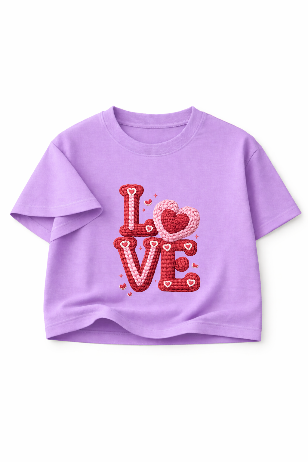 Knitted LOVE Candyletters - Crop Top