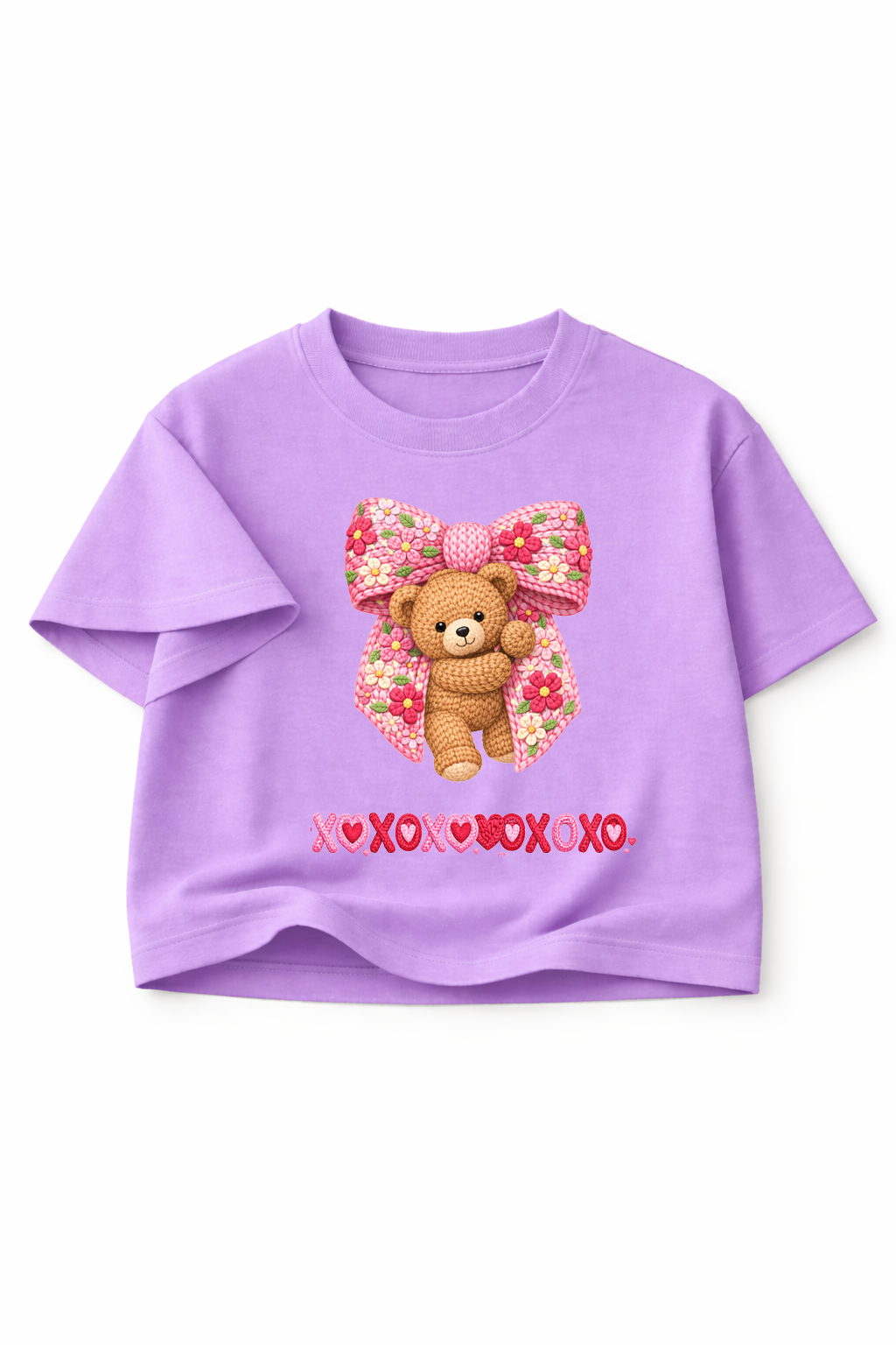 BEARY SWEET LOVEbow – The Cuddliest Valentine Crop Top