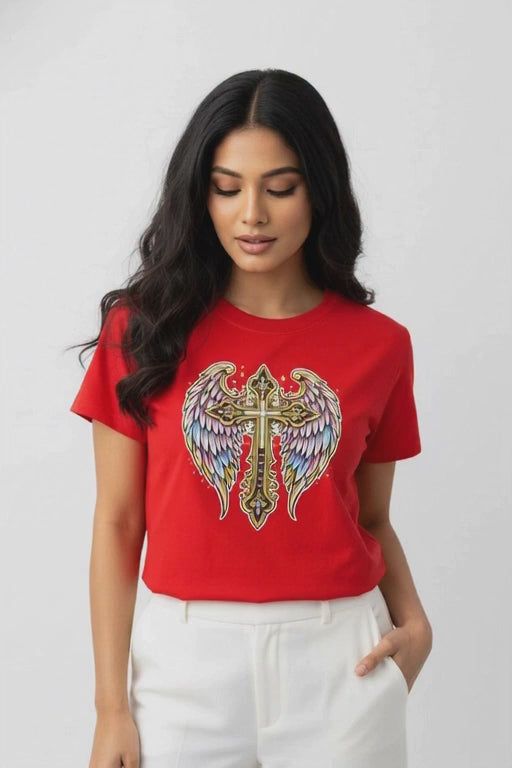 Wings Cross Crop Top - ANGEL GUARD