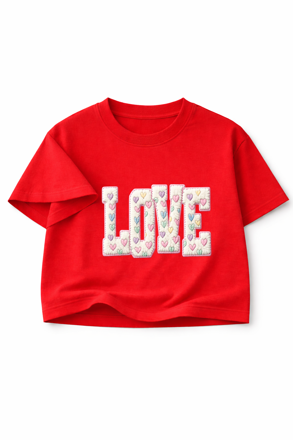 Patchwork LOVE Pop - Crop Top