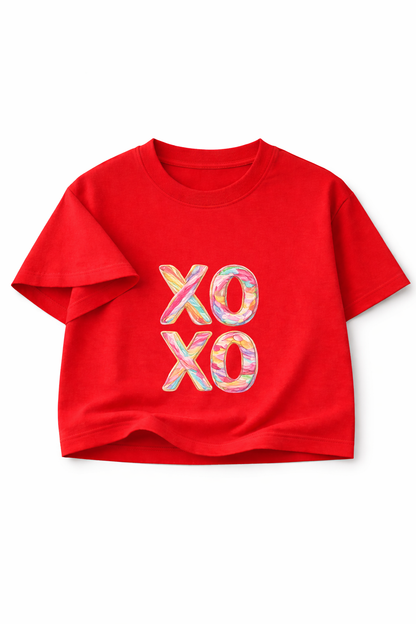 Candy XO Pastel Swirl - Crop Top