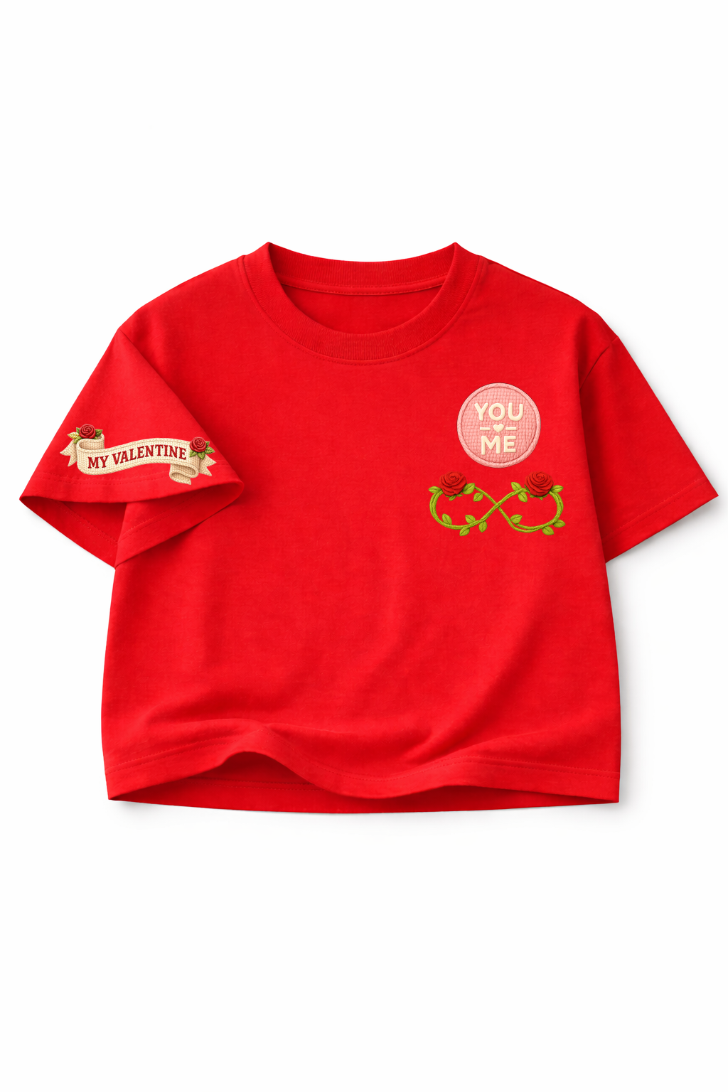 Forever Valentine Badge - Crop Top