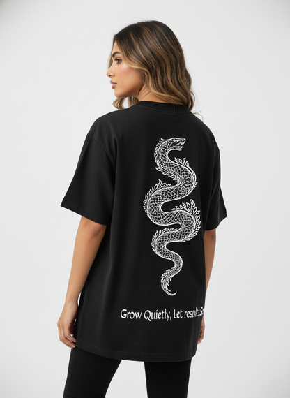 Oversized T-Shirt - 
ROOTED & RISING (SERPENT)