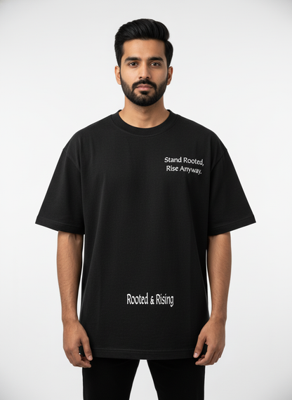 Oversized T-Shirt - 
ROOTED & RISING (SERPENT)