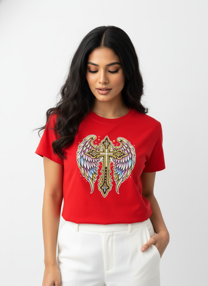 Wings Cross Crop Top - ANGEL GUARD