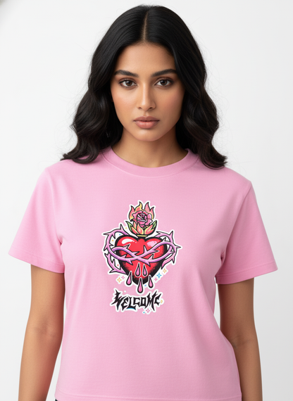 Rebel Flame Crop Top - WILD HEART