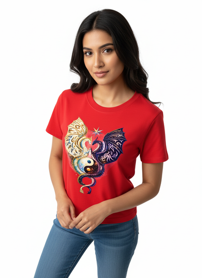 Yin Yang Crop Top - 🐉 DUAL DRAGON