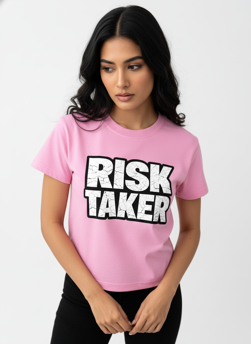 Statement Crop Top - 💜 RISK TAKER