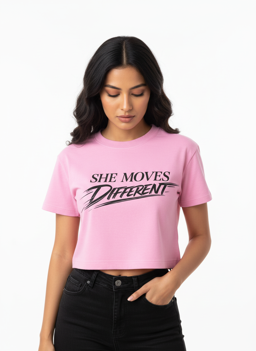 Attitude Crop Top - ❤️ SHE MOVES DIFFERENT