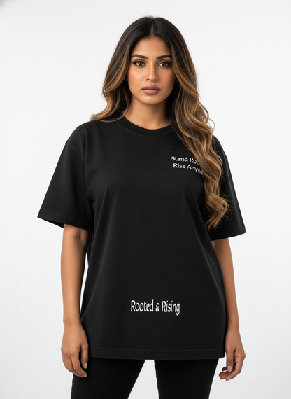 Oversized T-Shirt - 
ROOTED & RISING (SERPENT)