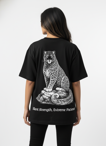 Oversized T-Shirt - 
SILENT STRENGTH (LEOPARD)