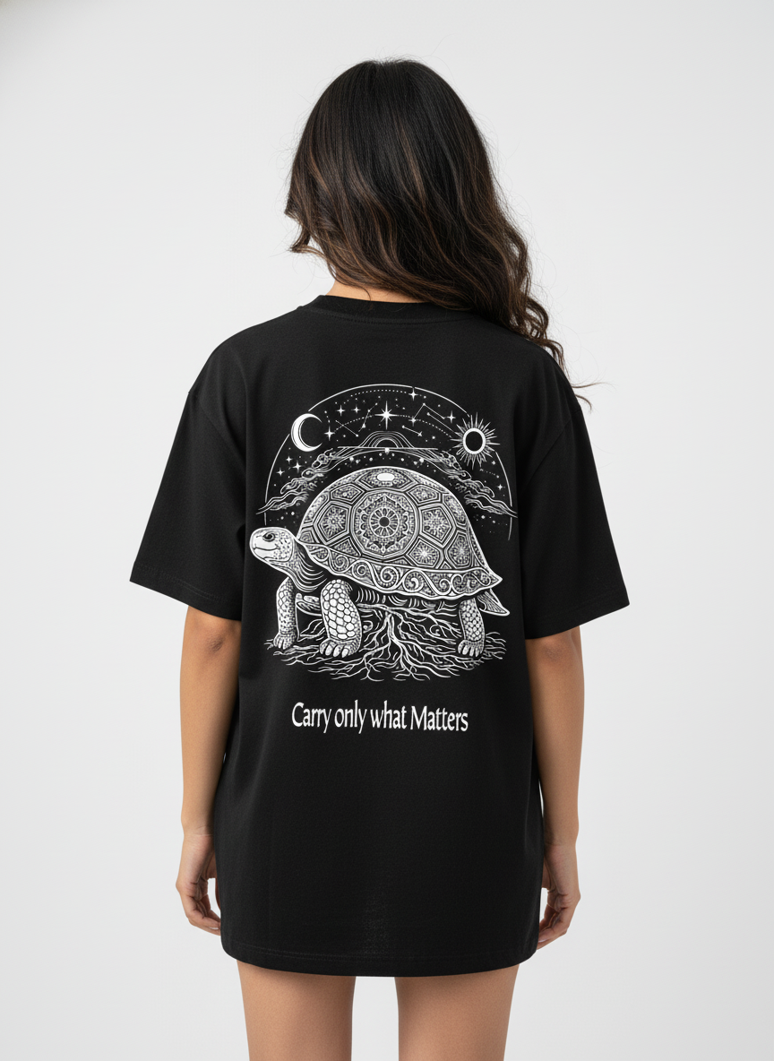 Oversized T-Shirt - WORLD BEARER (TORTOISE)v