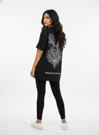 Oversized T-Shirt - 
RISING FROM THE ROOTS (DEER)