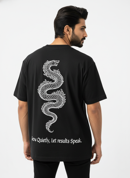 Oversized T-Shirt - 
ROOTED & RISING (SERPENT)