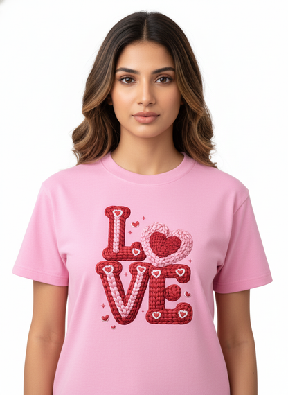Knitted LOVE Candyletters - Crop Top
