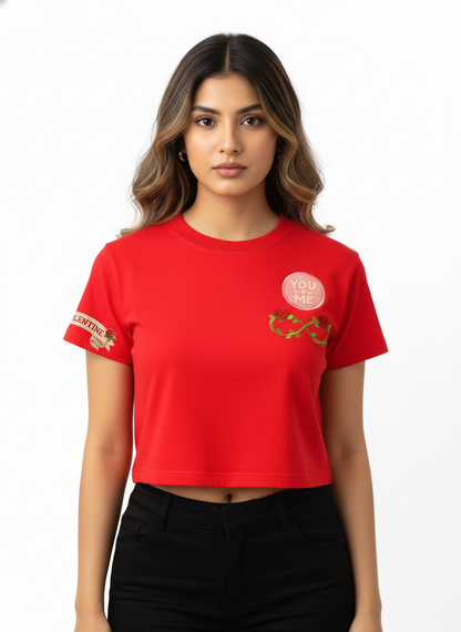 Forever Valentine Badge - Crop Top