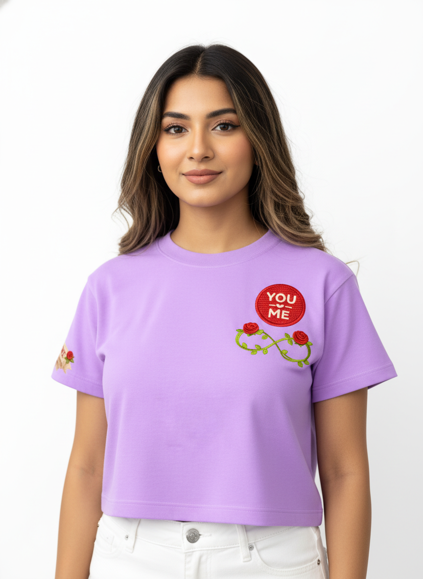 Forever Valentine Badge - Crop Top