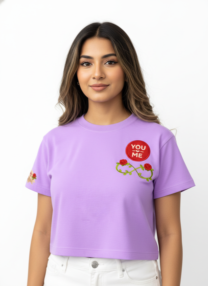 Forever Valentine Badge - Crop Top