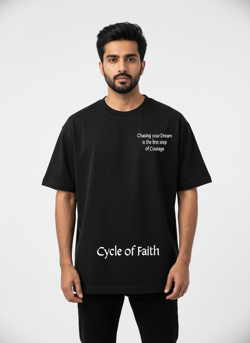 Oversized T-Shirt - 
CYCLE OF FAITH (PHOENIX)