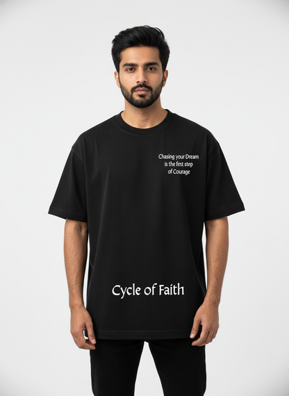 Oversized T-Shirt - 
CYCLE OF FAITH (PHOENIX)