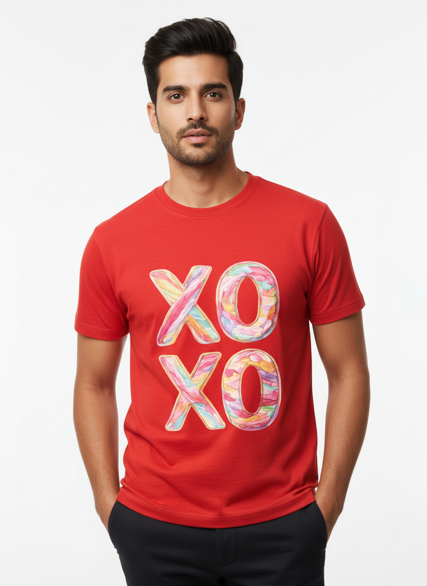 XOXO CANDY POP — THE MULTI-COLOR LOVE BURST TEE (UNISEX)