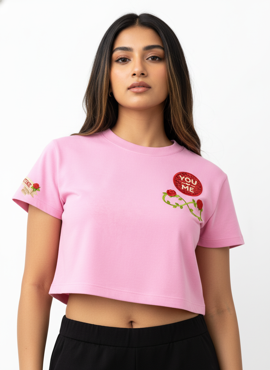 Forever Valentine Badge - Crop Top