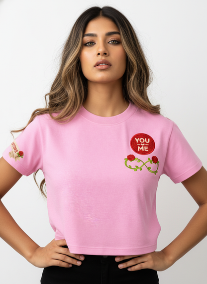 Forever Valentine Badge - Crop Top