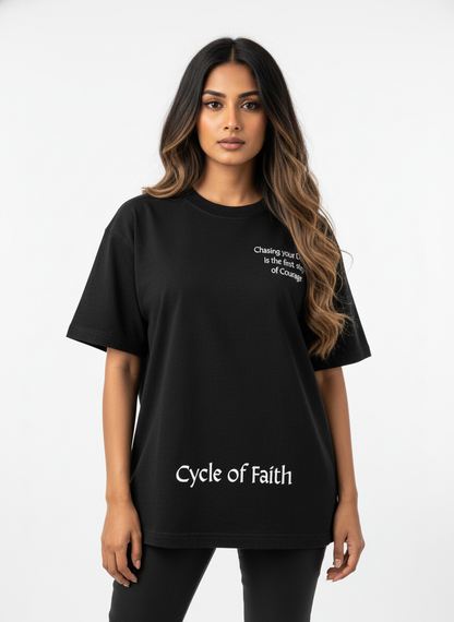 Oversized T-Shirt - 
CYCLE OF FAITH (PHOENIX)