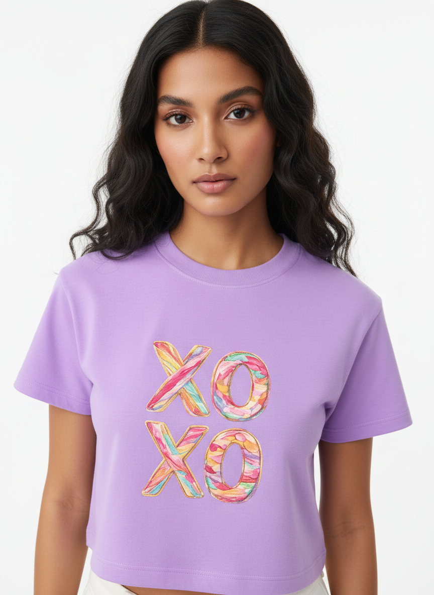 Candy XO Pastel Swirl - Crop Top
