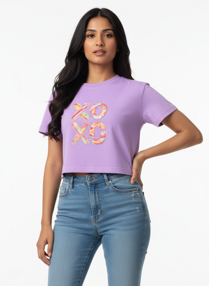 Candy XO Pastel Swirl - Crop Top